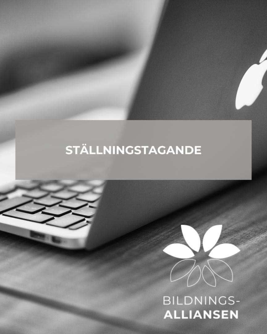Bildningsalliansens ställningstagande